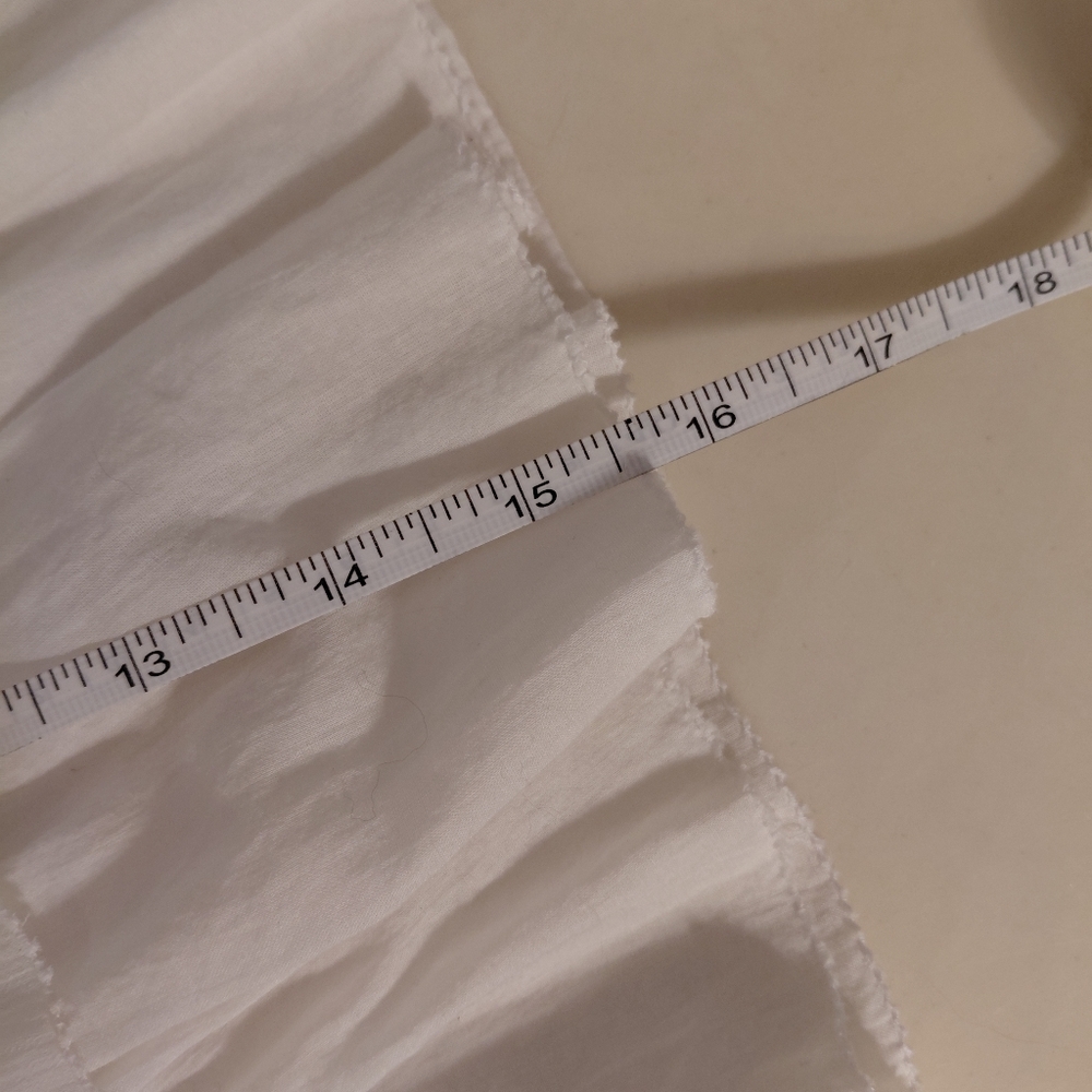 Old Navy White Ruffled Mini Skirt Sz L - Picture 6 of 6